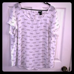 Eyeglass blouse